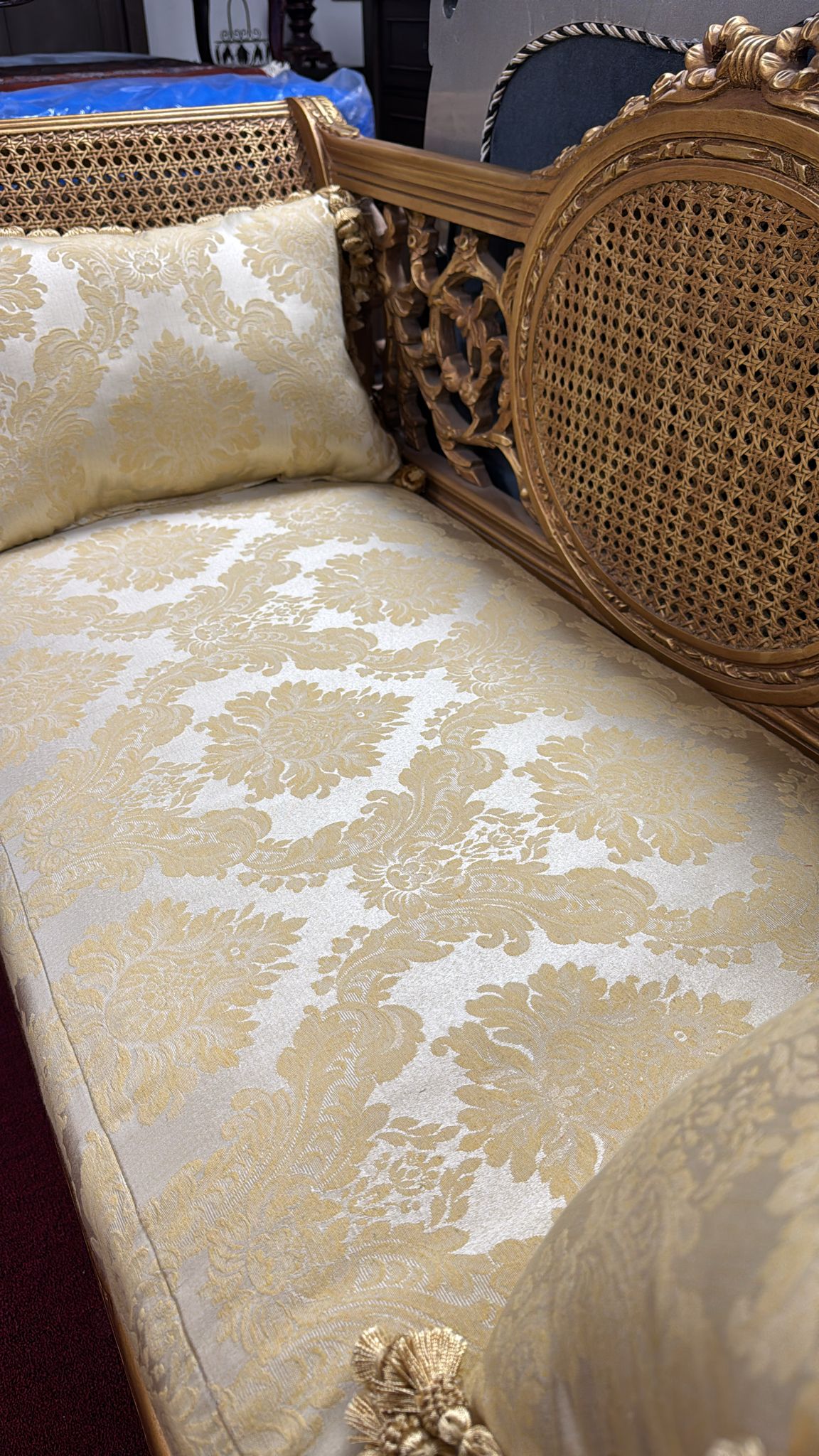 Luxurious French Gold Leaf Bench