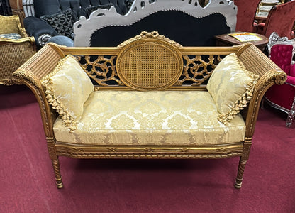 Luxurious French Gold Leaf Bench