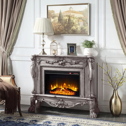 Dresden Bone White Fireplace