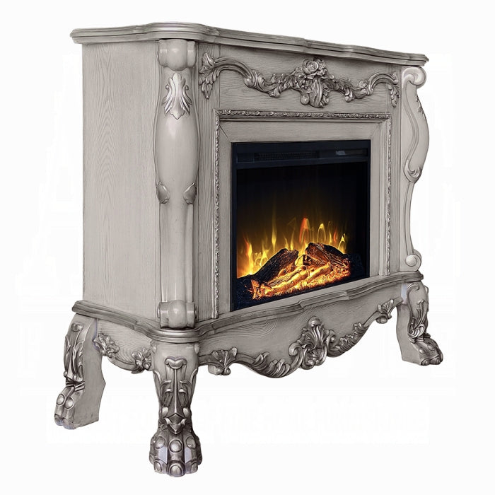 Dresden Bone White Fireplace