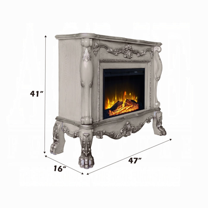 Dresden Bone White Fireplace