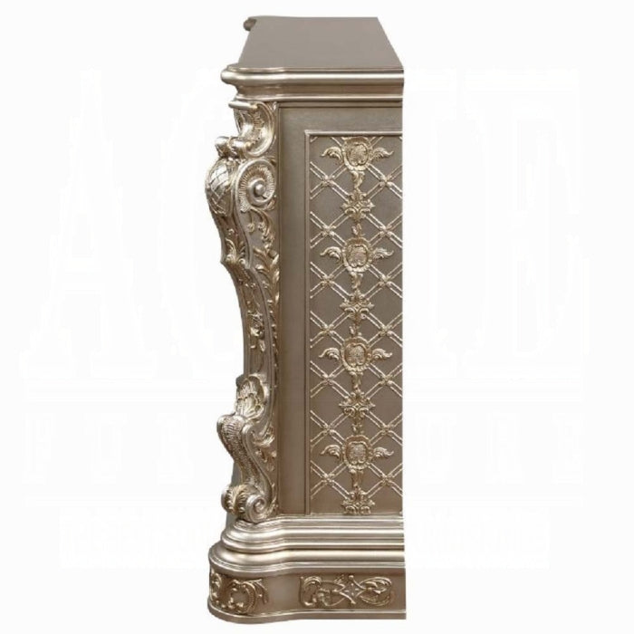 Dana Antique Silver Fireplace