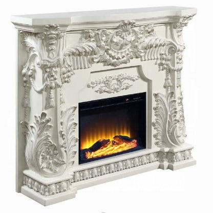 Adara Antique White Fireplace