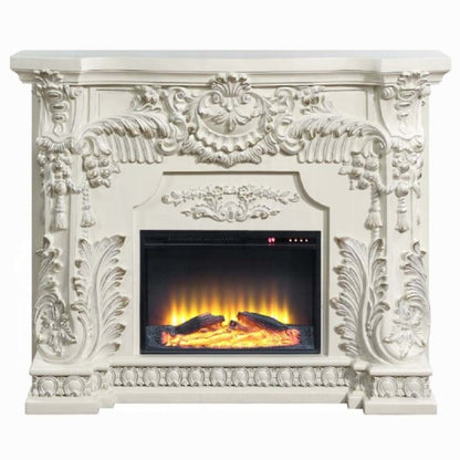 Adara Antique White Fireplace