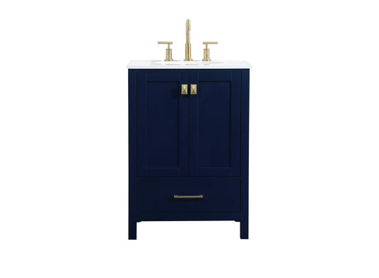 24 inch Single bathroom vanity in blue VF18824BL