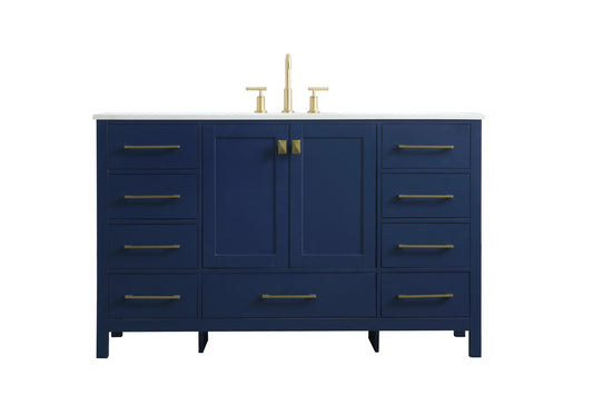 Irene Vanity Cabinet 9Dw2Dr 54x22x34 Blue VF18854BL