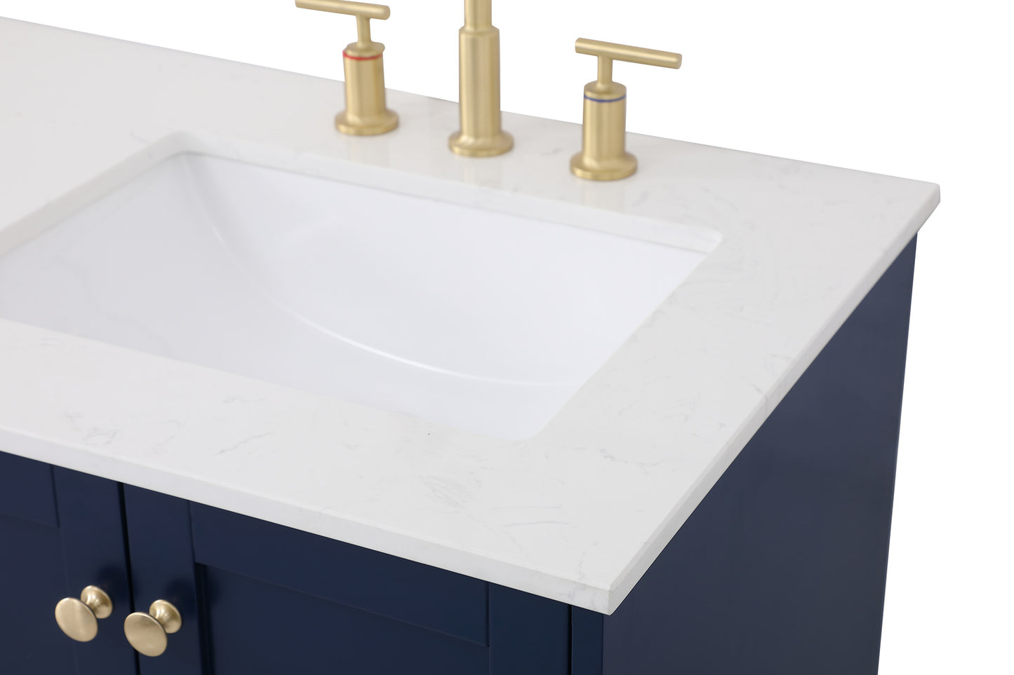 60 inch Double Bathroom Vanity in Blue VF18060DBL