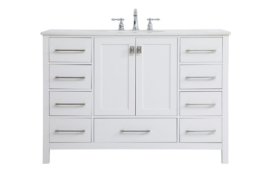 48 inch Single Bathroom Vanity in White VF18848WH