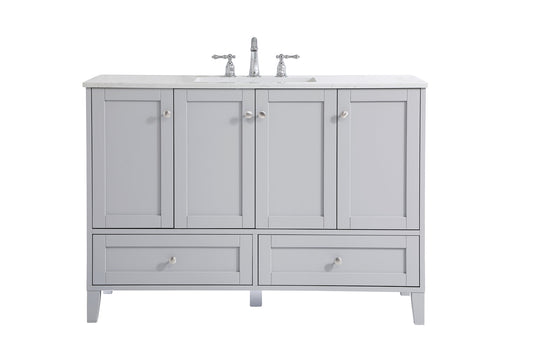 48 inch Single Bathroom Vanity in Grey VF18048GR