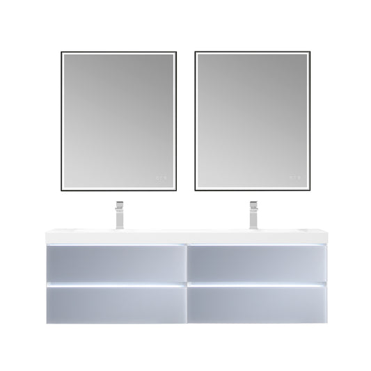 Jena Light Grey 72 Inch Vanity